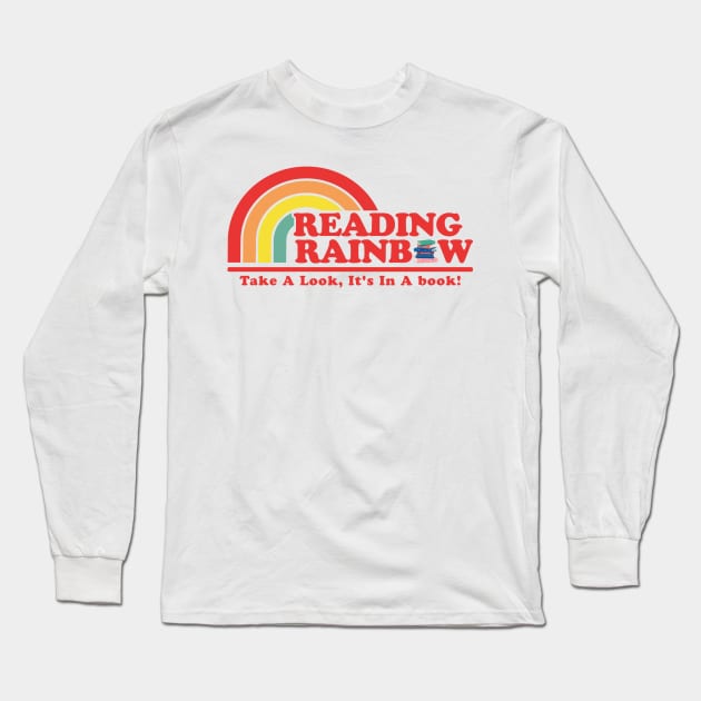 Reading Rainbow - Retro Long Sleeve T-Shirt by Real Pendy